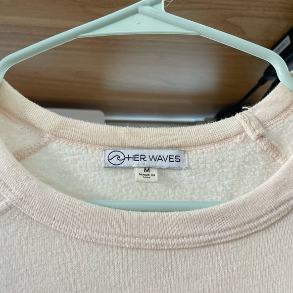 Her Waves Pink Floral and Fins Sweatshirt - medium, sold out! - Picture 6 of 11